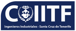 logo colegio ingenieros industrials de tenerife en blanco y negro