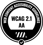 logo cumplimiento accesibilidad WCAG 2.1 - AA