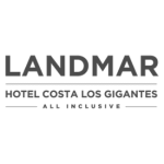 logo landmar en blanco y negro