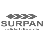 logo surpan en blanco y negro