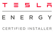 logo tesla energy certified installer en blanco y negro
